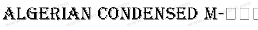 Algerian Condensed M字体转换